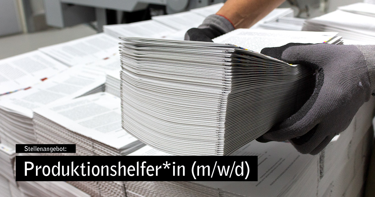 Stellenangebot: Produktionshelfer*in (m/w/d)