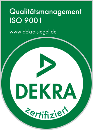 EN ISO 9001 Prüfsiegel