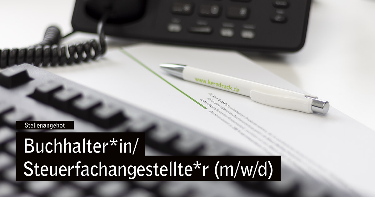 Stellenangebot: Buchhalter*in/Steuerfachangestellte*r (m/w/d)